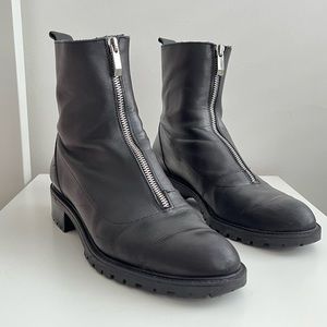 Zara leather ankle boots